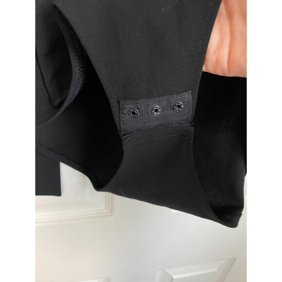 OH MY LOVE London Womens bow v neck black Bodysuit Medium - Picture 7 of 10